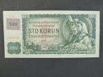 100 Kč 1961 s. G 93 II.vydání, kolek