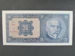 20 Kč 1.10.1926 série Le, perf. SPECIMEN