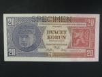 20 Kč 1.10.1926 série Tg, perf. SPECIMEN