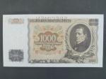 1000 Kč 25.5.1934, série R, 1x perf. SPECIMEN