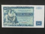 1000 Kč 25.5.1934, série M, 1x perf. SPECIMEN