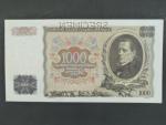 1000 Kč 25.5.1934, série F, 1x perf. SPECIMEN