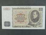 1000 Kč 25.5.1934, série B, 1x perf. SPECIMEN
