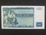 1000 Kč 25.5.1934, série A, 1x perf. SPECIMEN