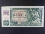 100 Kč 1961 s. G 63 II.vydání, kolek