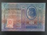 100 K 2.1.1912, kolkovaná, světle modrá