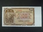 100 Kčs 1953 série TU, tiskárna STC Praha