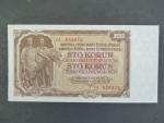 100 Kčs 1953 série TB, tiskárna STC Praha