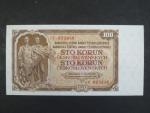 100 Kčs 1953 série SU, tiskárna STC Praha