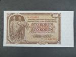 100 Kčs 1953 série PK, tiskárna STC Praha