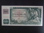 100 Kč 1961 s. P 94, kolek, Baj. CZ 1c, Pi. 1