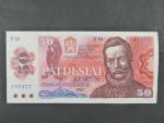 50 Kčs 1987 s. F 16 bez podtisku 