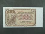 100 Kčs 1953 série MP, tiskárna STC Praha