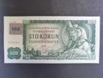 100 Kč 1961 s. G 82 II.vydání, kolek