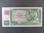 100 Kč 1961 s. G 94 II.vydání, kolek