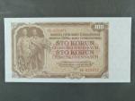 100 Kčs 1953 série CS, tiskárna Goznak Moskva