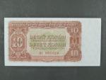 10 Kčs 1953 série HS, tiskárna STC Praha, zajímavé číslo 000028