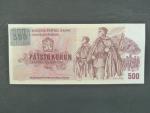500 Kč 1973 s. W 26, kolek, Baj. CZ 2, Pi. 2