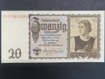 Německo, 20 RM 1939 série O, Ba. D4