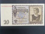 Německo, 20 RM 1939 série N