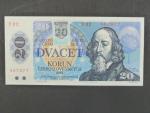 20 Sk/Kčs 1988 s. E 02, kolkovaná, Baj. SK 1, Pi. 15