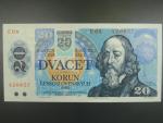 20 Sk/Kčs 1988 s. E 08, kolkovaná, Baj. SK 1, Pi. 15