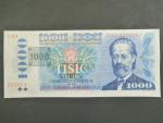 1000 Kč 1985 s. U 44, kolek tištěný, Baj. CZ 3b, Pi. 3