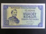 20 Kčs 1945 série HE