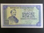 20 Kčs 1945 série HV