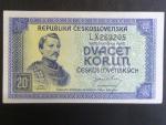 20 Kčs 1945 série LX