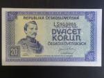 20 Kčs 1945 série LS, posun číslovače směrem dolů
