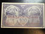 100 Kč 1919 reprint města Ivančice 2018, papír s vodoznakem a UV tiskem, STC Praha, orig. balení
