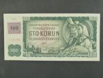 100 Kč 1961 s. M 01, kolek, Baj. CZ 1e, Pi. 1