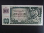 100 Kč 1961 s. M 07, kolek, Baj. CZ 1e, Pi. 1