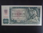 100 Sk/Kčs 1961 s. T 27, kolkovaná, Baj. SK 3b2, Pi. 17