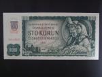 100 Sk/Kčs 1961 s. P 74, kolkovaná, Baj. SK 3c, Pi. 17