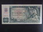 100 Sk/Kčs 1961 s. R 10, kolkovaná, úzký číslovač,  Baj. SK 3b3, Pi. 17