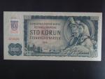 100 Sk/Kčs 1961 s. D 22, kolkovaná, vodoznaková výztuž na líci, Ba. SK 3a2, Pi. 17