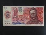 50 Sk/Kčs 1987 s. F 60 kolkovaná, Baj. SK2a, Pi. 16