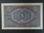 5 Kč 15. 4. 1919 série 0156
