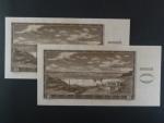 10 Kčs 1960 s. H 03, dva kusy s čísly po sobě