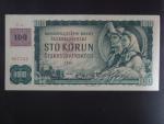 100 Kč 1961 s. Z 56, kolek, Baj. CZ 1b, Pi. 1