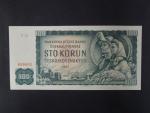 100 Kčs 1961 série R 18, úzký číslovač 1a
