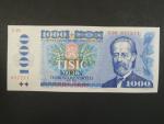 1000 Kčs 1985 s. C 28, sériové čísla blíž u sebe