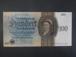 Německo, 100 RM 1924 série C, podtiskové písmeno B