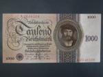Německo, 1000 RM 1924 série A, podtiskové písmeno R