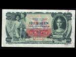 100 Ks 10.1.1931 s přetiskem, série Jb, 2x perf. SPECIMEN