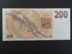 200 Kč 1993 s. A 58 proužek Kč, Baj. CZ 6b, Pi. 6a