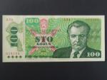 100 Kčs 1989 s. A 34, vzácně se vyskytující vysoká série