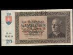 20 Ks 15.9.1939 , serie Ih, perf. SPECIMEN